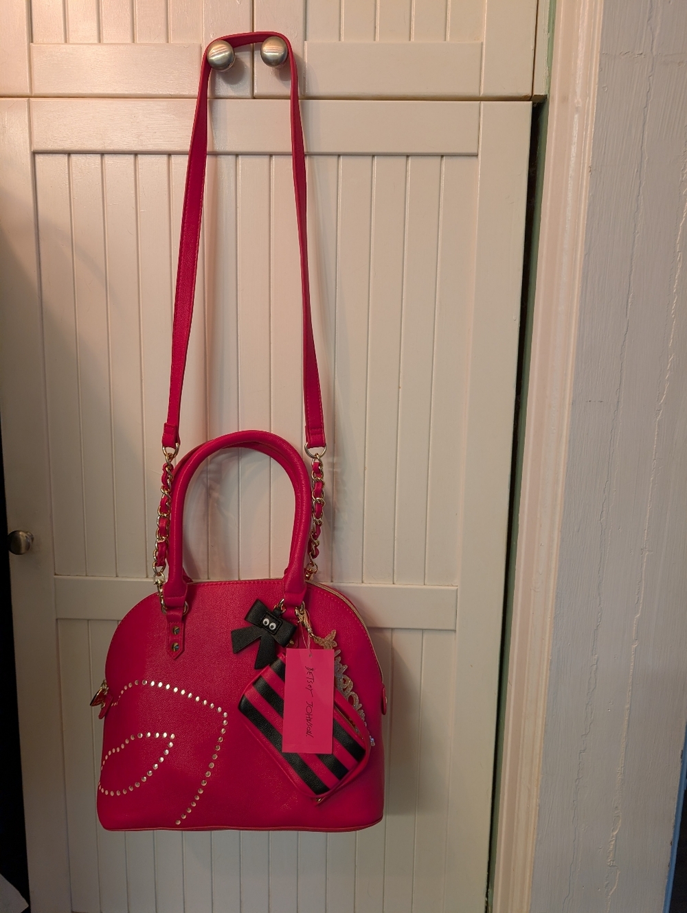 Nwt Betsey Johnson First Kiss Satchel - Picture 3 of 16